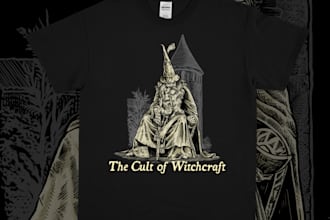 make illustration for clothing and band merchandise