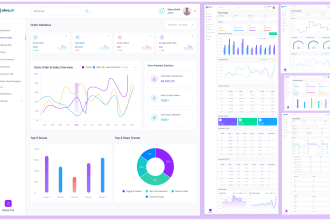 design saas web app, admin panel dashboard, UX UI in figma,xd