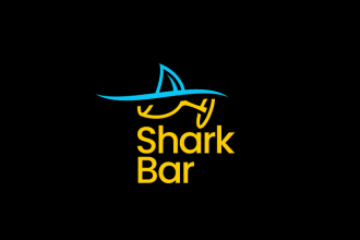 design shark bar logo