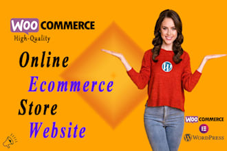 design wordpress store or ecommerce website using woocommerce
