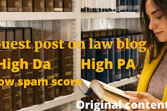 write and publish guest post on law website