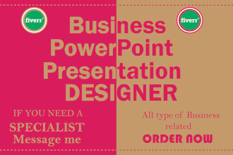 design or redesign business powerpoint presentation template or google slides