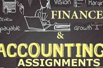 do financial accounting assignments and accounting task
