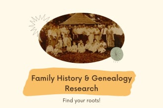 research your family history and genealogy