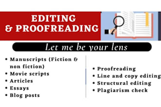 copyedit and proofread your fiction and nonfiction books
