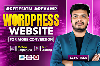 redesign and revamp wordpress websites for more conversion
