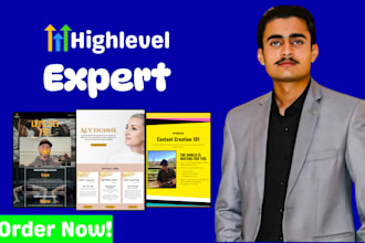 build ghl landing page, ghl sales funnel, ghl website as ghl, gohighlevel expert