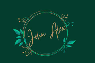 do attracting name signature style logo
