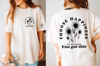 do custom typography t shirt design and graphic t shirt design