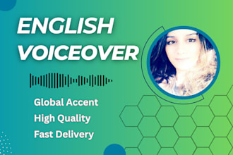 record english voiceover with ukranian and french accents