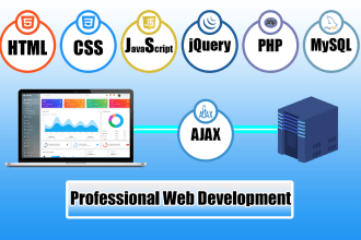 create web application in bootstrap javascript PHP and mysql