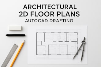 draw full set architectural 2d drawings in autocad