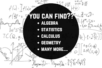 help in maths,statistics as a tutor