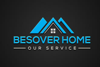 design luxury real estate and construction company logo