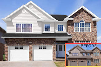 change house color and modernize home exterior