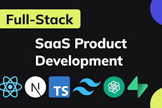develop a custom saas product with react, nextjs, supabase