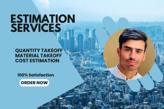 do quantity takeoff,material takeoff and cost estimation