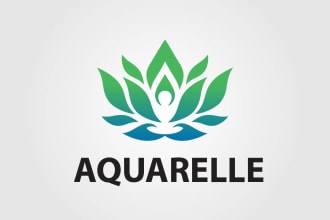 design natural spa yoga health wellness holistic logo