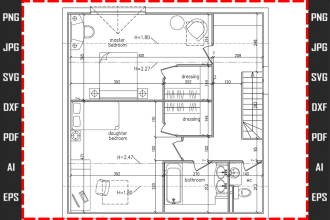 accurately vectorize your architectural sketches or technical image diagrams