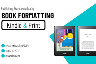 do ebook formatting paperback formatting kindle formatting