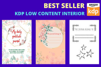 design amazon KDP low and medium content book interior
