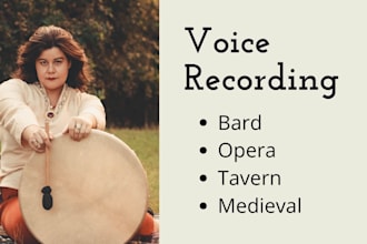 sing for your games in bard, medieval, opera style