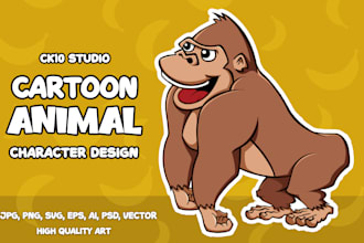 draw cartoon character, monster