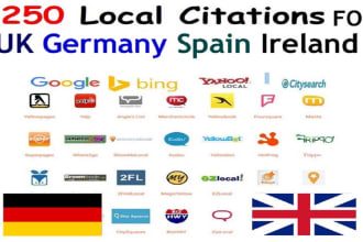 do local citations and directories for germany, ireland, india, new zealand