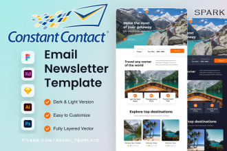 design constant contact email newsletter template