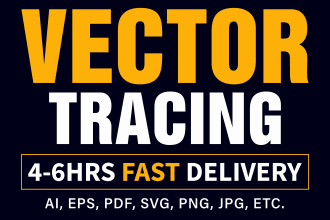 convert jpg, png logo to vector tracing, ai, png transparent