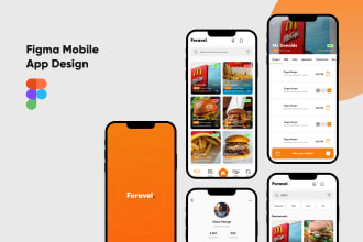 deliver android or IOS app design using figma