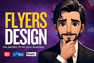design creative party flyers, business flyers, food flyers, church flyers