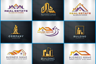 do real estate, construction, mortgage, property, roofing, plumbing logo