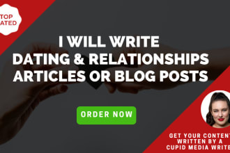 write about dating and relationships