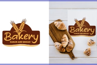 design you a creative bakery logo with in 12 hours