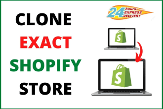 design, copy or clone your shopify website or shopify store
