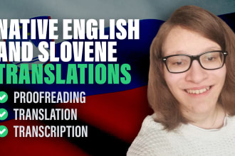 provide native english and slovene translations