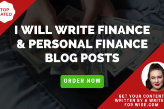 write your finance or personal finance blog posts