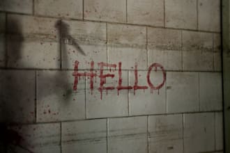write your text with blood