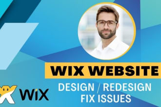 create wix website design, redesign wix site and fix wix issue