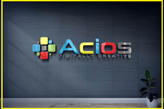 design brilliant digital media marketing and business logo