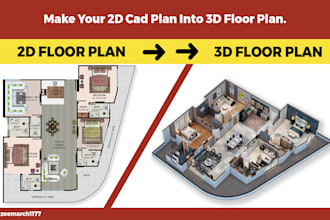 make 3d floor plan for your apartments and other spaces