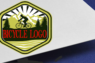 premium mountain bicycle logo for your business or website