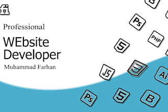 design website in HTML CSS bootstrap javascript