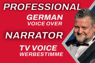 be your professional german male voice