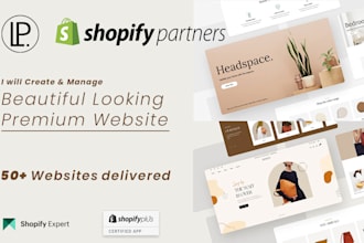 create and manage premium websites on shopify and shopify plus