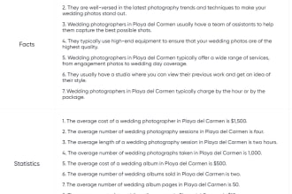 create facts and statistics you can use for your on page SEO or infographics