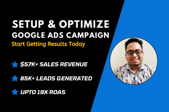 setup and optimize google ads campaign for best results