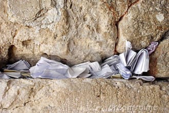 put your note in the Western Wall