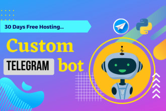 create an advanced telegram bot for you